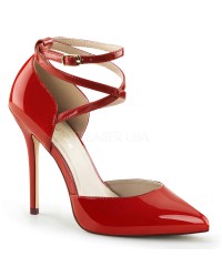 Dorsey Criss Cross Ankle Strap Red Amuse Pump