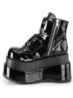 Bear Black Platform Ankle Boots