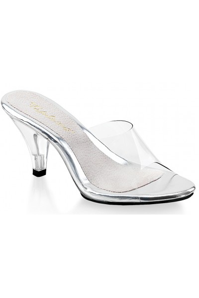 Belle Clear Peep Toe Slide