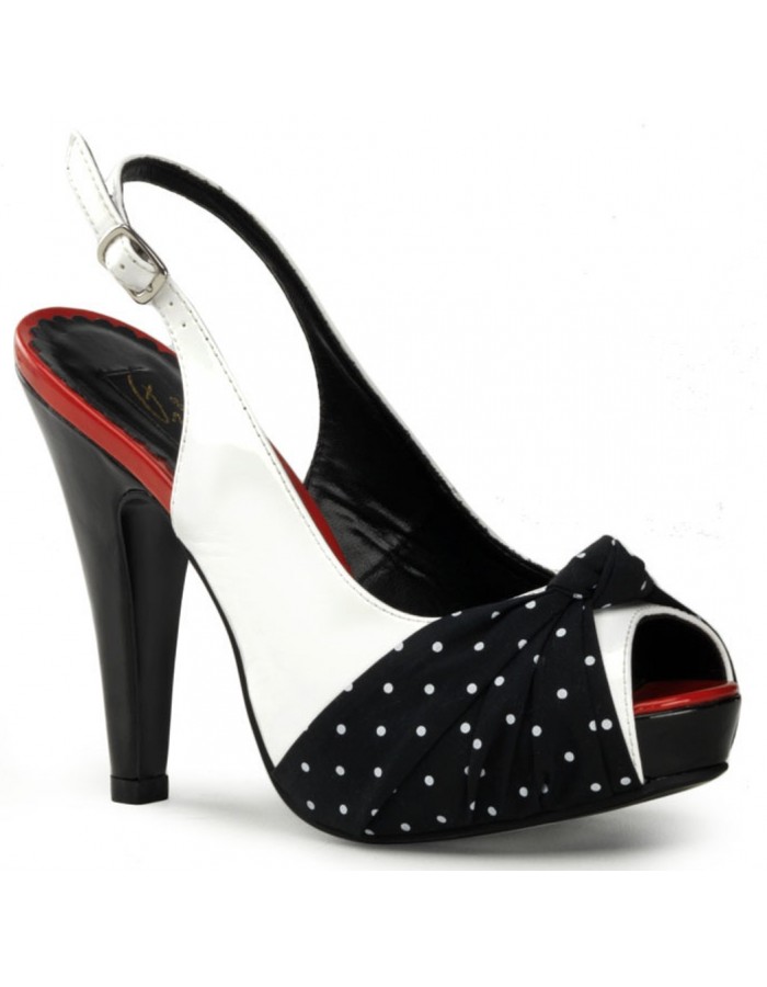 black and white vintage heels