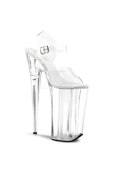 Beyond Extreme Clear 10 Inch High Sandal