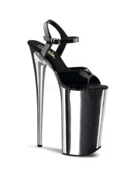 Black Chromed Ultra High 10 Inch Beyond Sandal