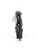 Adore Black Cage Strap Boot - Platform Gladiator Boots