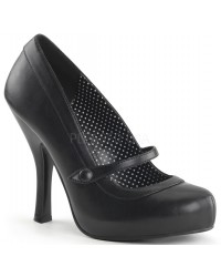 Cutie Pie Black Mary Jane Pin Up Pumps