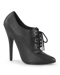 Domina 6 Inch High Heel Black Matte Governess Shoes