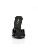 Classique Black Patent 4 Inch Mule