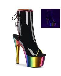 Rainbow Platform High Heel Ankle Boots