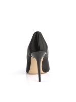 Classique Black Satin 4 Inch High Heel Pump