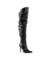 Classique Black Scrunch Thigh High Boot