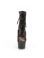 Adore Camo Mesh Platform Ankle Boots