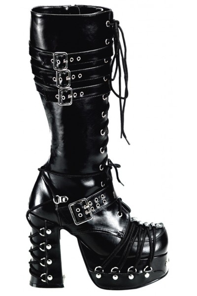 All Tied Up Charade Gothic Knee Boots