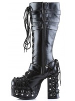 All Tied Up Charade Gothic Knee Boots