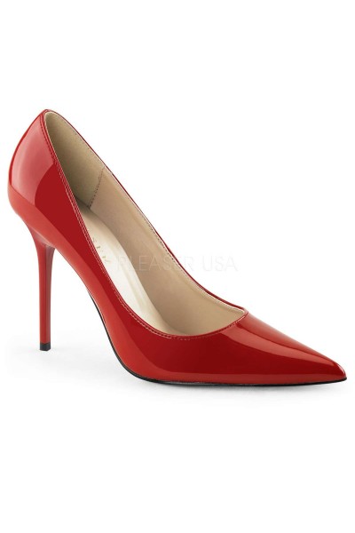 Red Classique Pointed Toe Pump