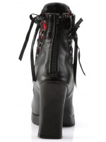 Corset Laced Crypto Gothic Ankle Boots