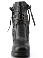 Corset Laced Crypto Gothic Ankle Boots