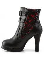 Corset Laced Crypto Gothic Ankle Boots