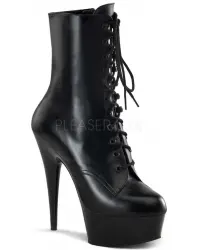 Delight 6 Inch Heel Leather Granny Boots