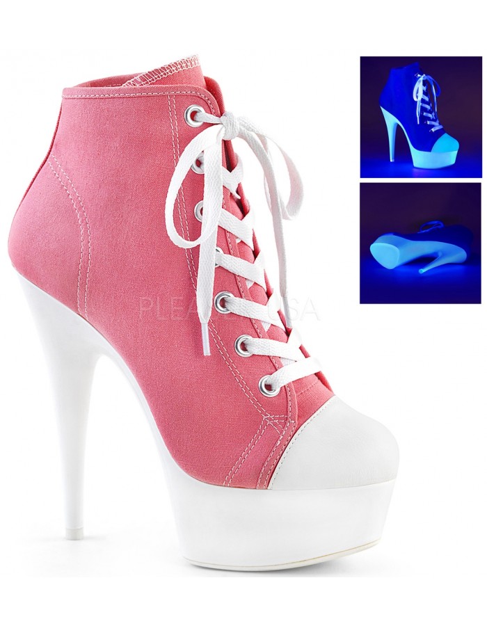 white high heel sneakers