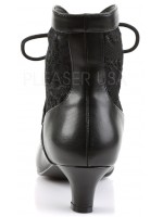 Victorian Dame Black Ankle Boots