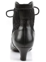 Victorian Dame Black Ankle Boots