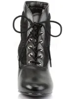 Victorian Dame Black Ankle Boots