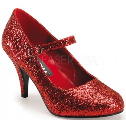 Glinda Red Glittered Mary Jane Pump