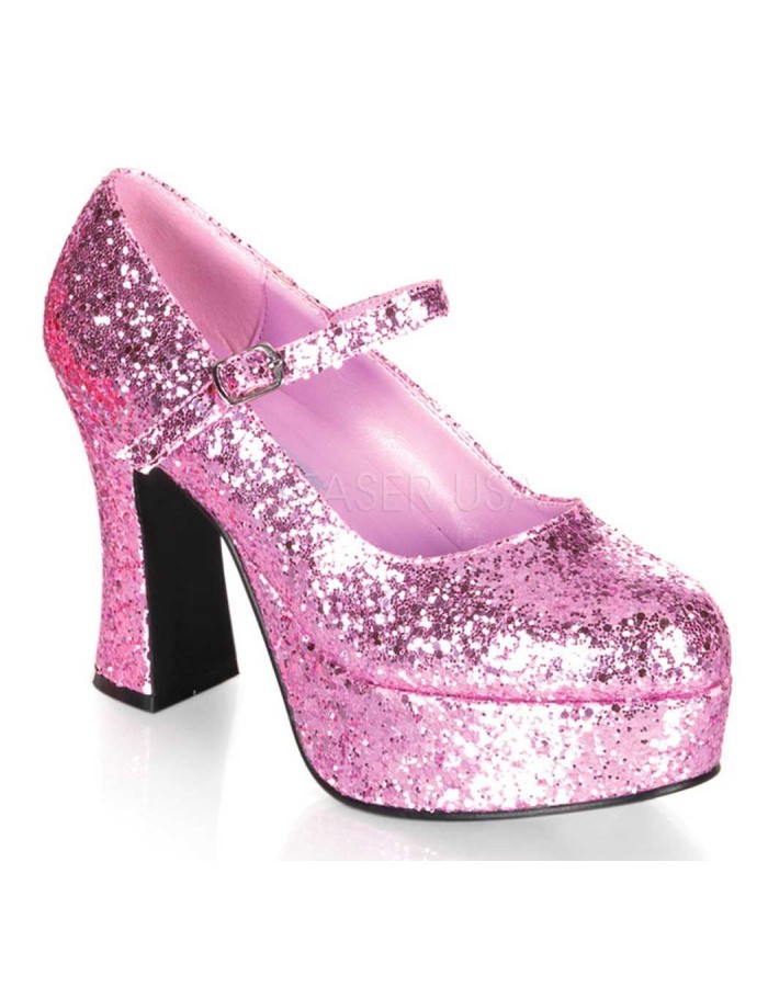 size 12 glitter pumps