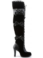 Glam Victorian Lace Gothic Over the Knee Boots