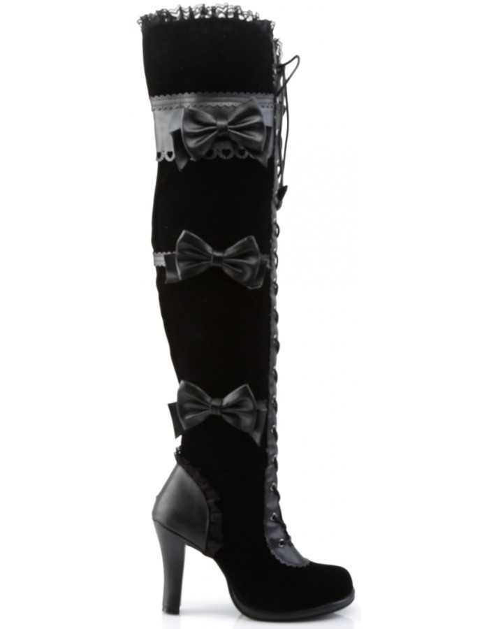 thigh high goth boots