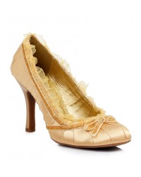 Satin Doll Gold High Heel Pump