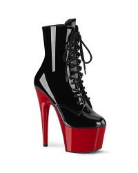 Red Platform Adore Black Ankle Boots