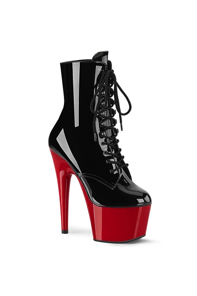 Red Platform Adore Black Ankle Boots