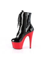 Red Platform Adore Black Ankle Boots