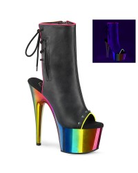 Rainbow Platform High Heel Ankle Boots
