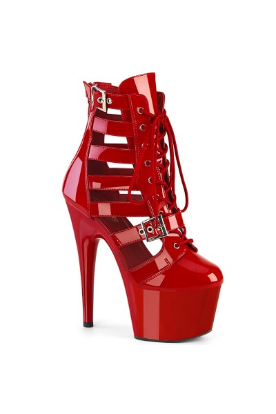 Adore Red Cage Strap Platform Bootie