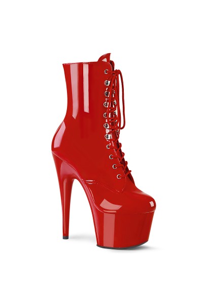 Adore Red Patent Platform High Heel Granny Boots