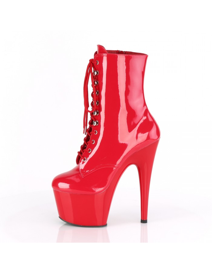 Adore Red Patent Platform High Heel Granny Boots