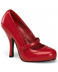 Cutie Pie Red Mary Jane Pin Up Pumps