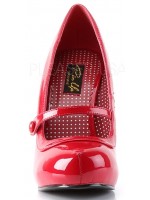 Cutie Pie Red Mary Jane Pin Up Pumps