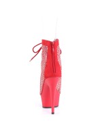 Delight Rhinestone Net Red Platform Ankle Boots