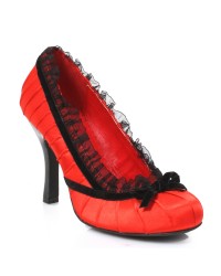 Satin Doll Red High Heel Pump