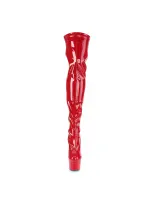 Adore Red Thigh High Platform Boots