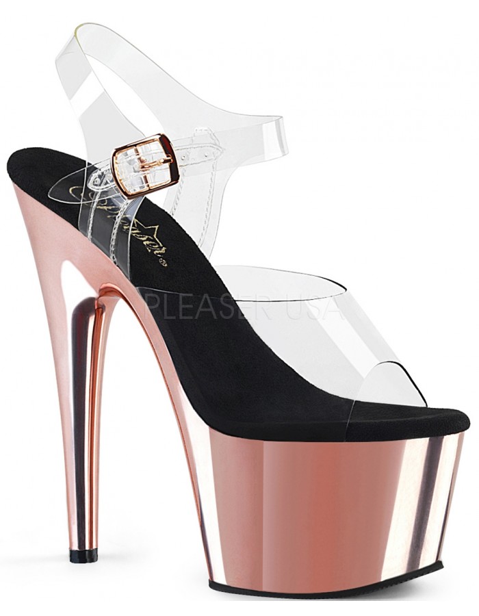 rose gold platform shoes