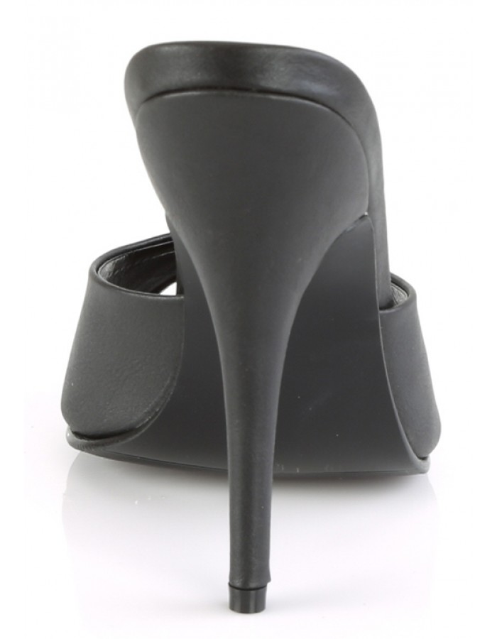 matte black high heels