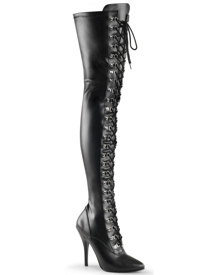 womens leather thigh high boots