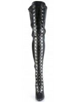 Seduce Lace Up Thigh High Boots