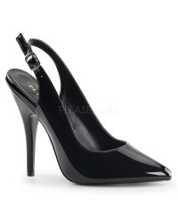 Black Seduce Slingback Pump