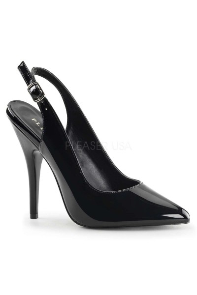 Black Seduce Slingback Pump