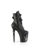 Rapture Light Up Skull Platform Ankle Boots for Women