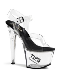 Tips Clear Platform Stripper Sandal